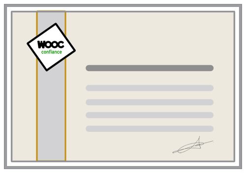 Certificat de réalisation WOOC confiance